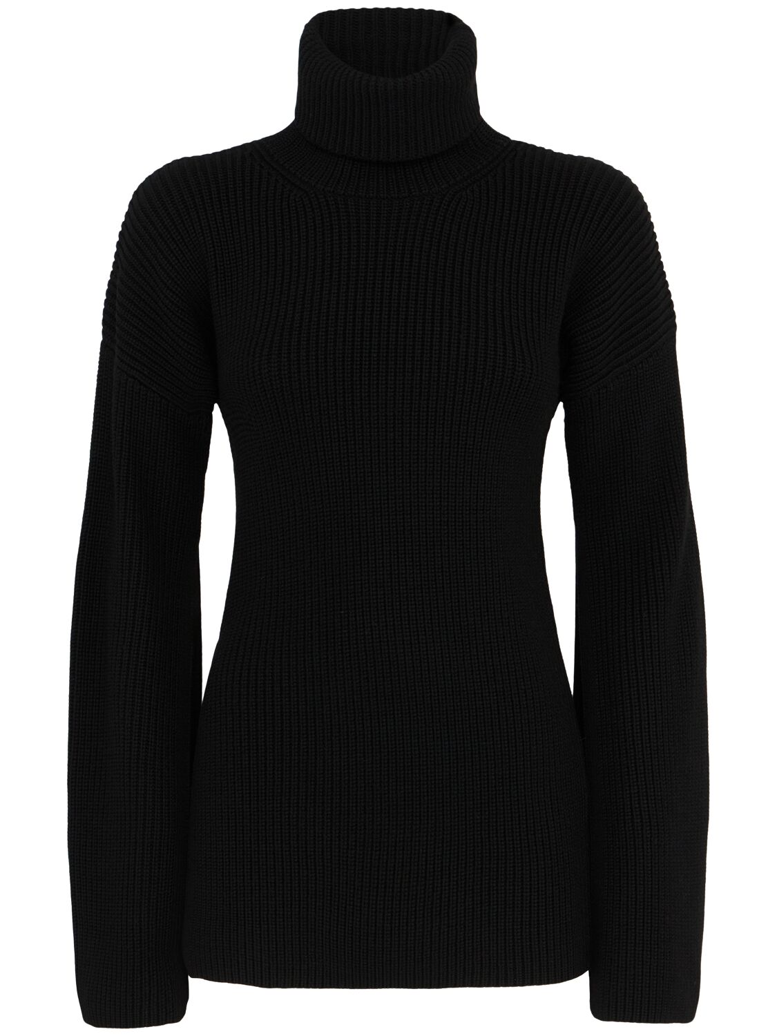 Pull Col Roulé En Maille De Laine Manches Fendues - TOTEME - Modalova