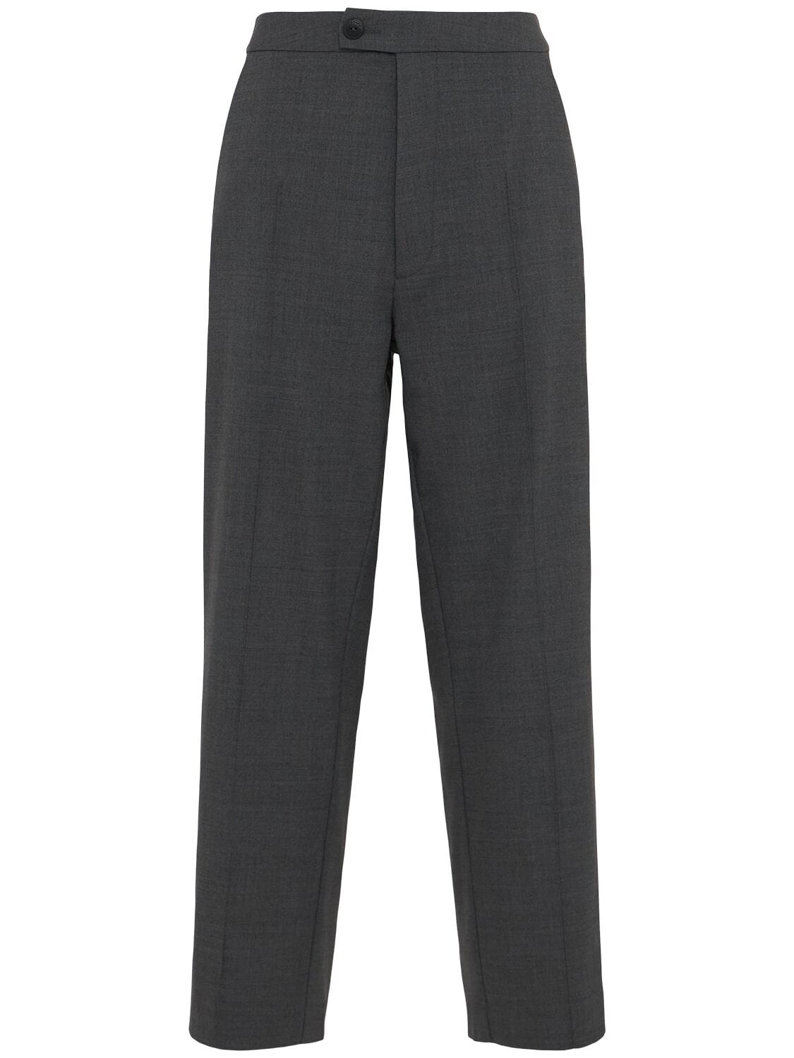 Wool Blend Tailored Pants