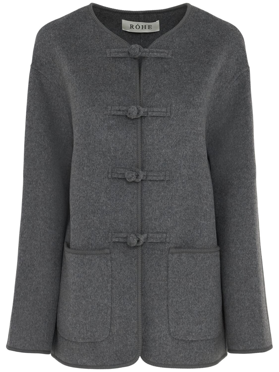 Mandarin Wool & Cashmere Short Coat