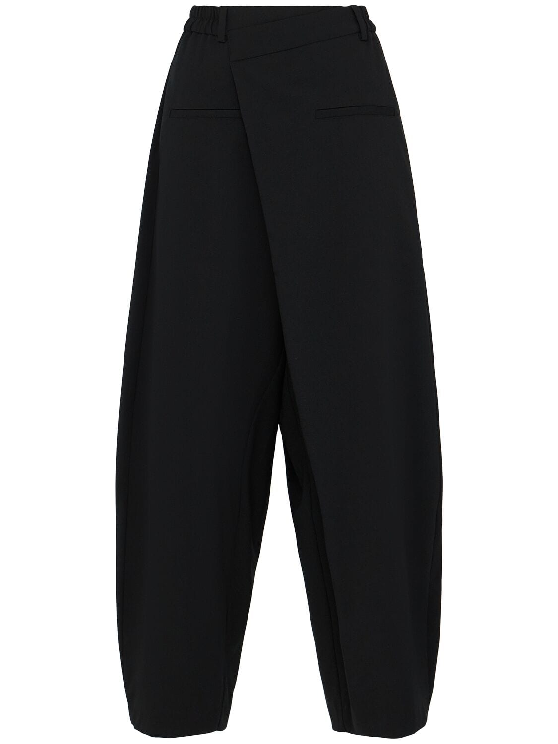 Woven Wool Blend Pareo Pants