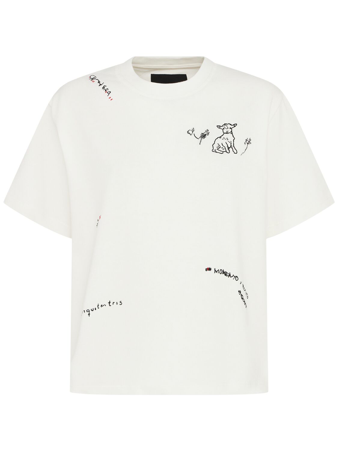Cordera Embroidered Cotton T-shirt In White