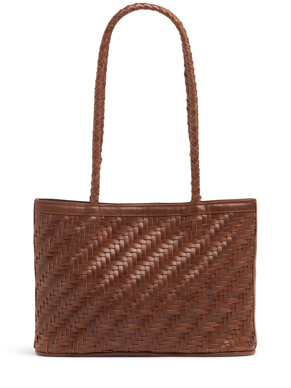 Ella Handwoven Leather Shoulder Bag