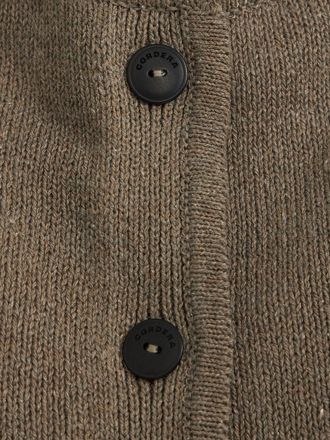 Cordera Cotton Knit Vest In Brown