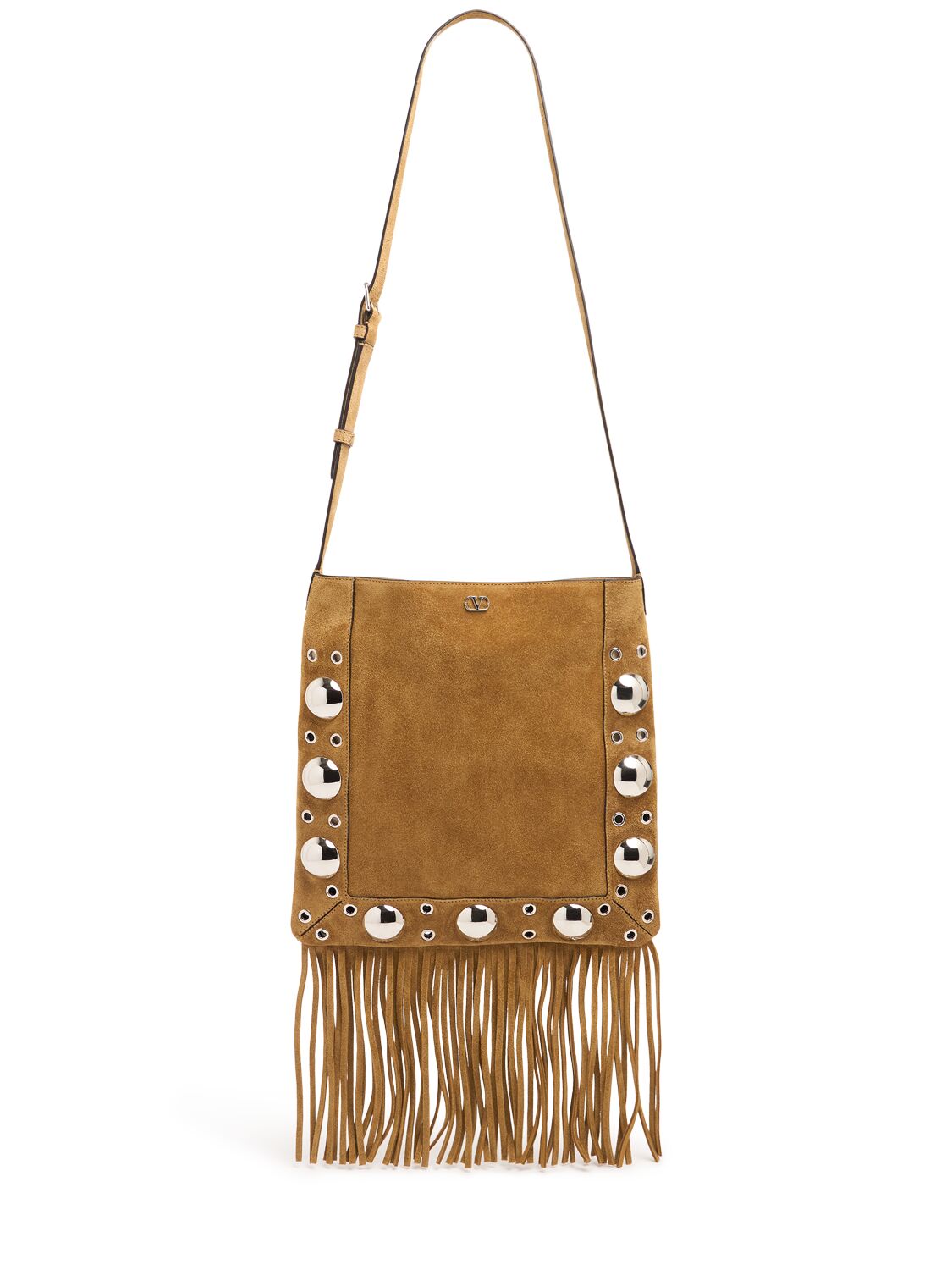 VALENTINO GARAVANI Fringed Suede Shoulder Bag