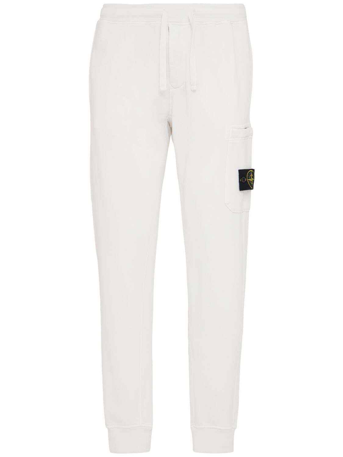 Stone Island Cotton Sweatpants In White