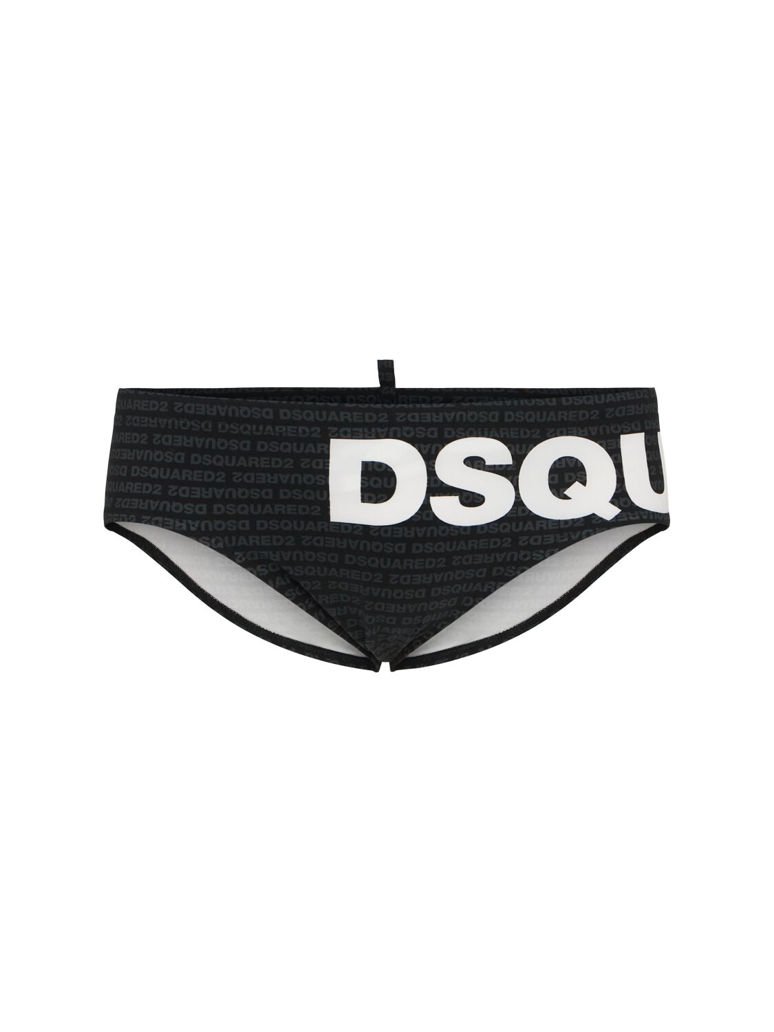 Dsquared2 Logo Nylon Swim Briefs In Black