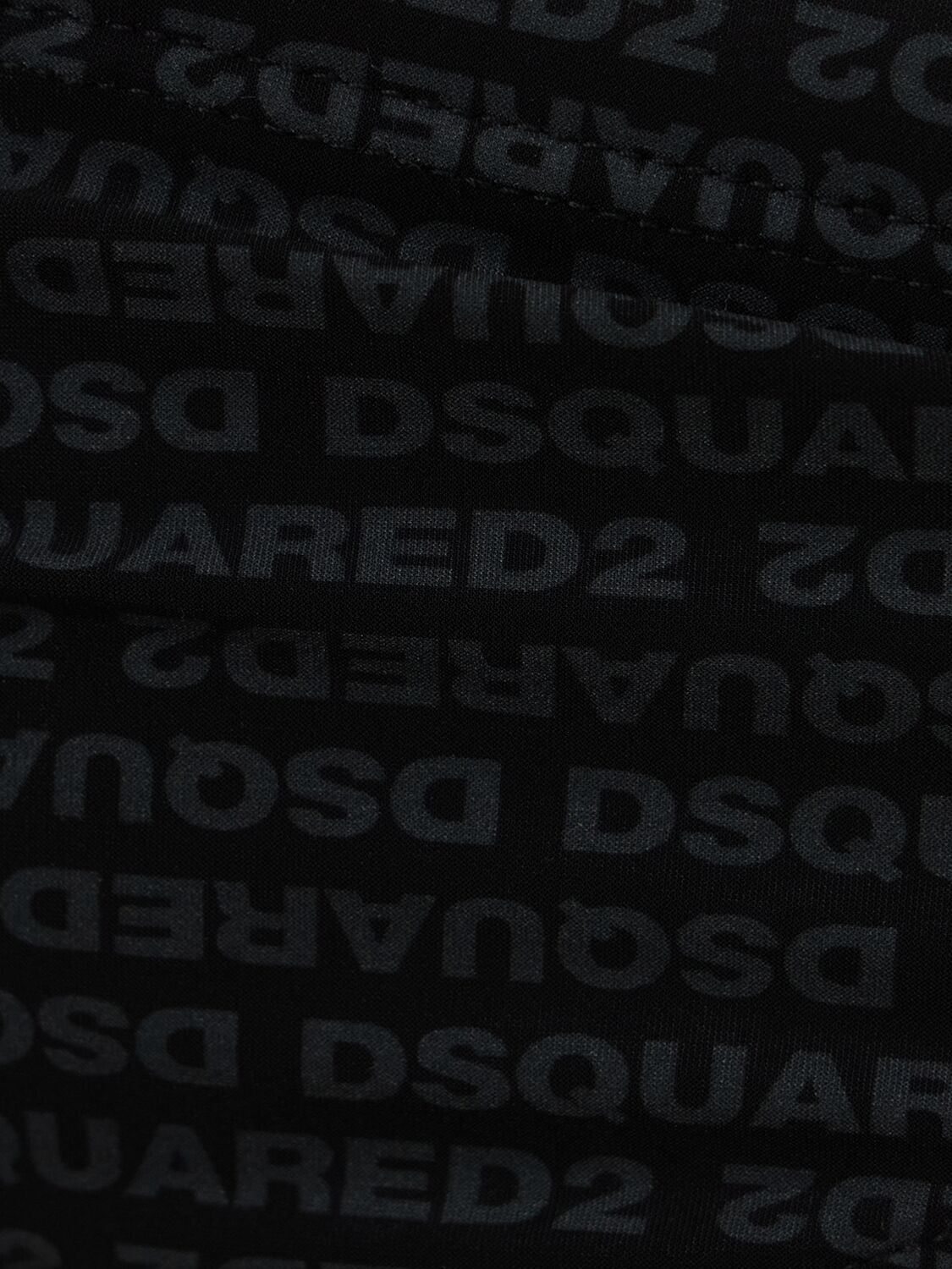 Dsquared2 Logo Nylon Swim Briefs In Black