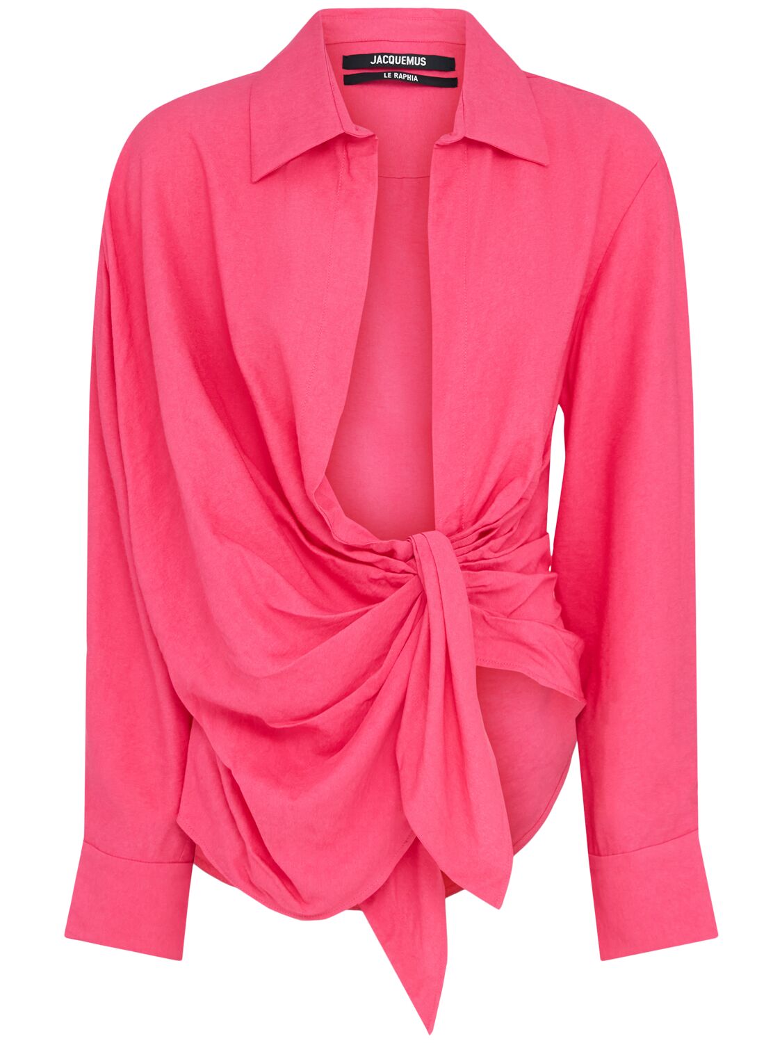 La Chemise Bahia Knotted Viscose Shirt