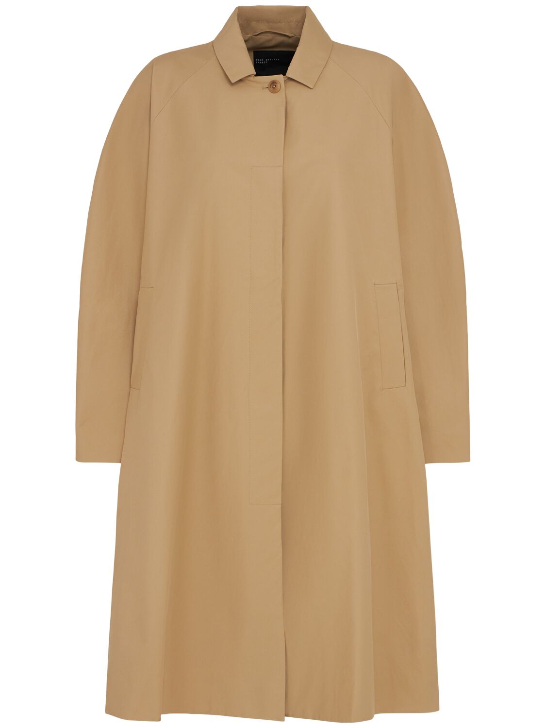 Cordera Cotton Blend Balloon Trench Coat In Brown