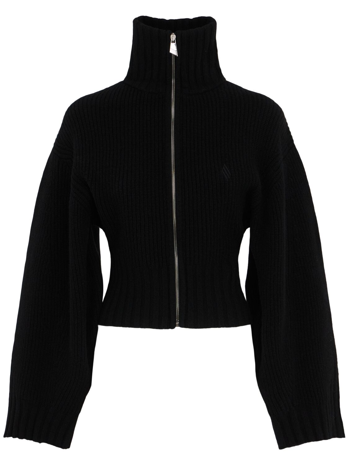 Cardigan Zippé En Laine Mélangée Rembourrée - THE ATTICO - Modalova