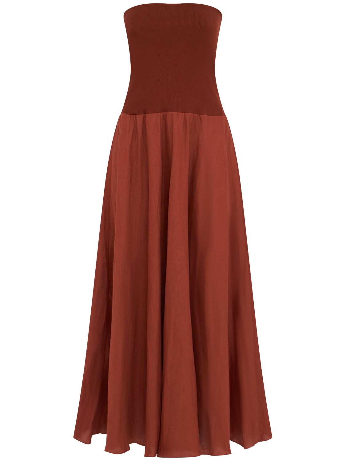 Light And Sound Strapless Long Dress