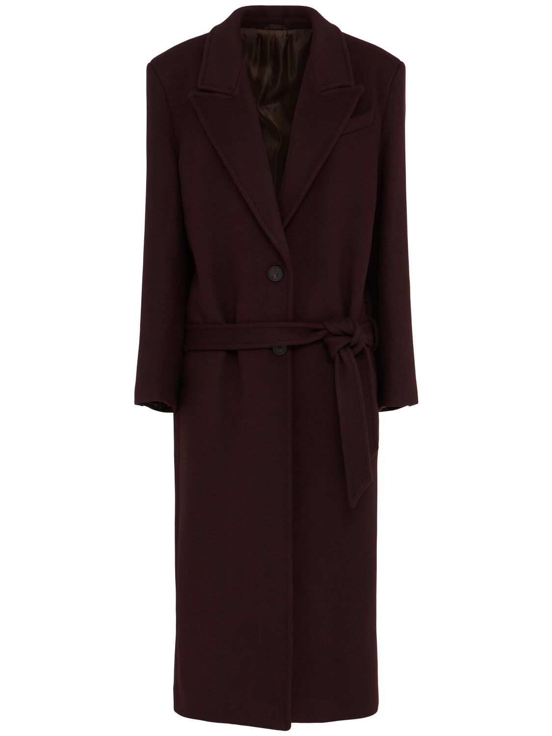 Manteau Long Virgin En Maille Mélangé & Ceinture - THE ATTICO - Modalova