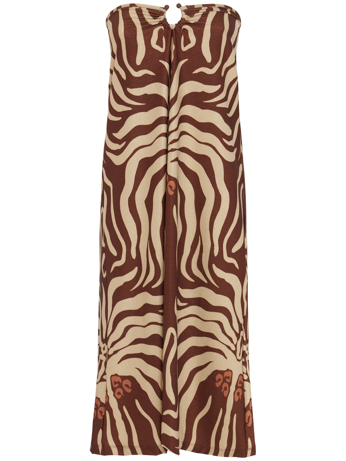 Shimmering Keel Printed Midi Skirt
