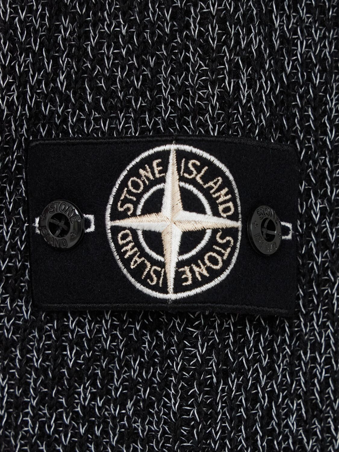 STONE ISLAND REFLECTIVE KNIT CREWNECK SWEATER