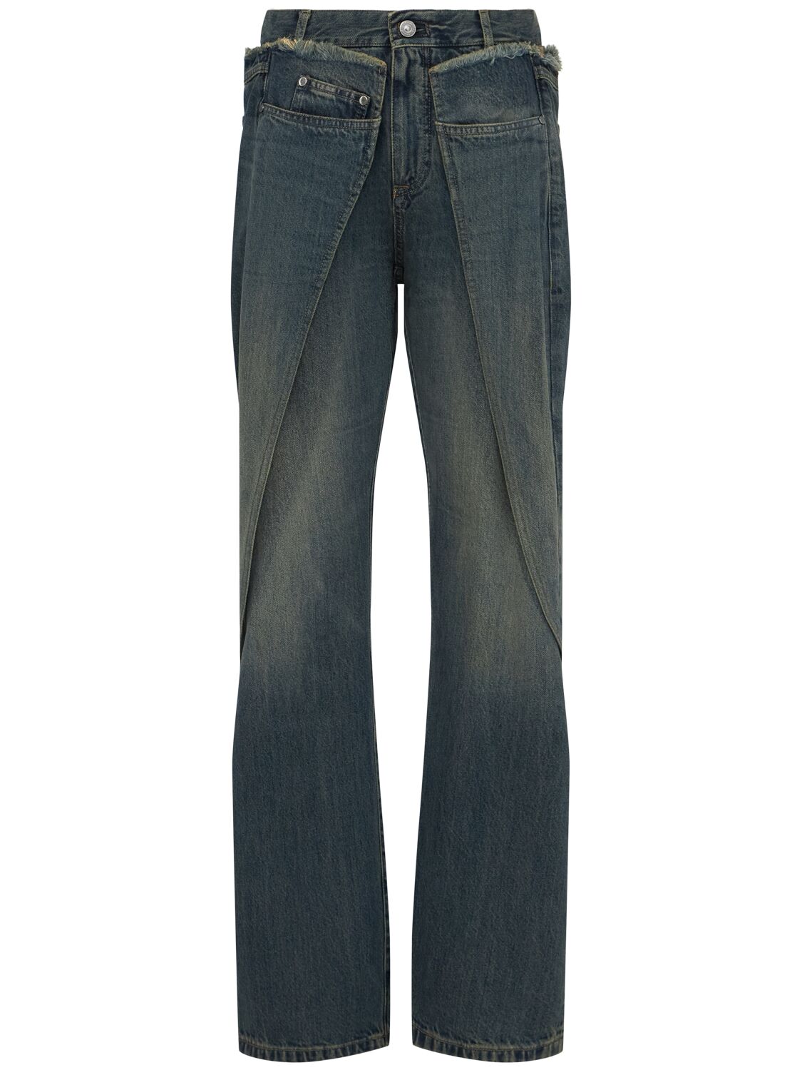 Upcycled Straight Wrap Jeans