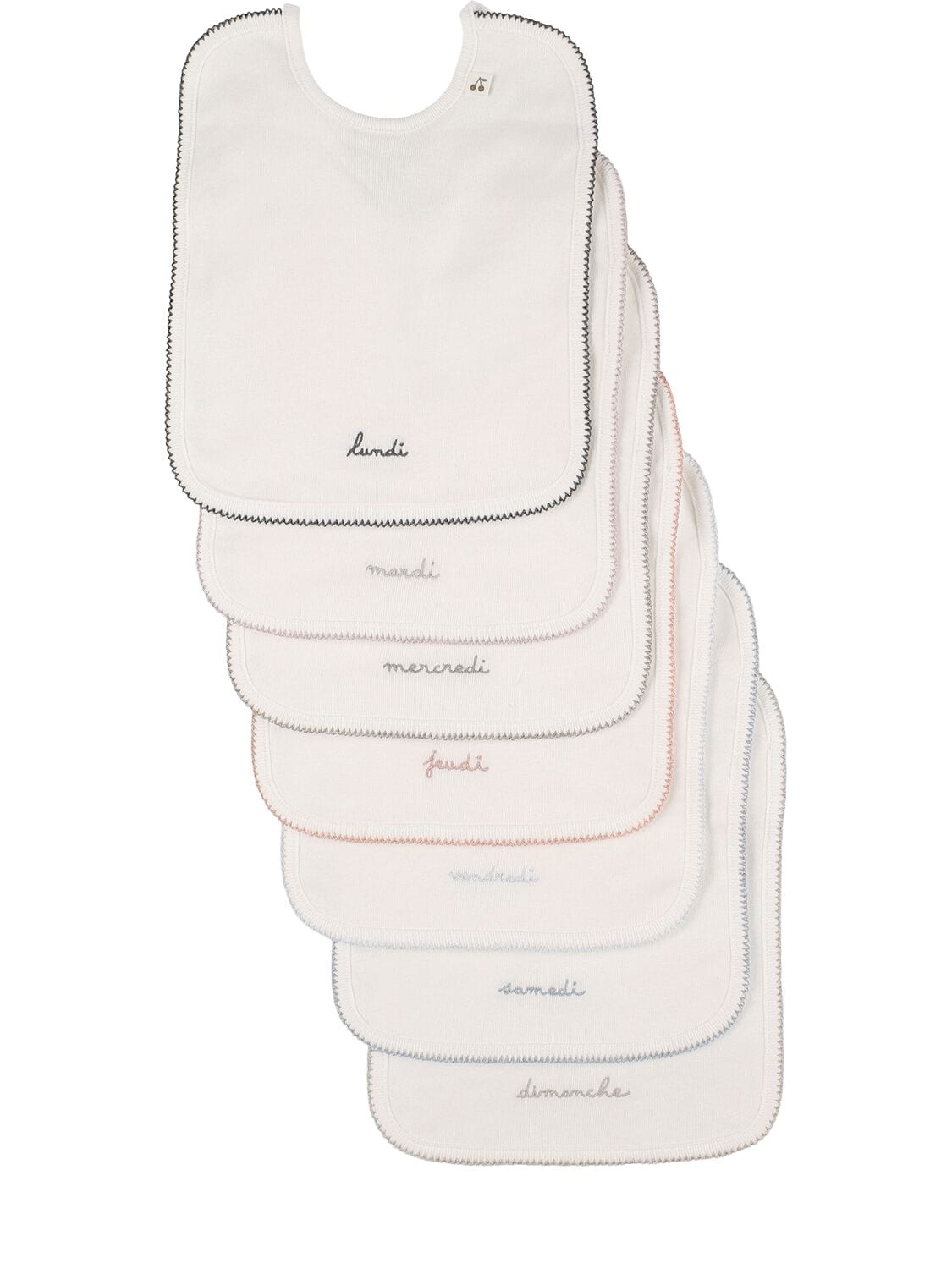 Days Of The Week Bib Set W/ Brush & Box