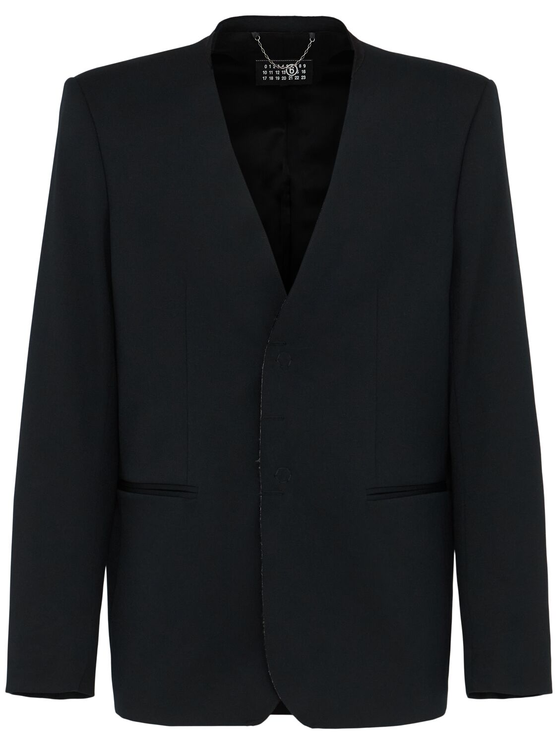 Blazer En Laine - MM6 MAISON MARGIELA - Modalova
