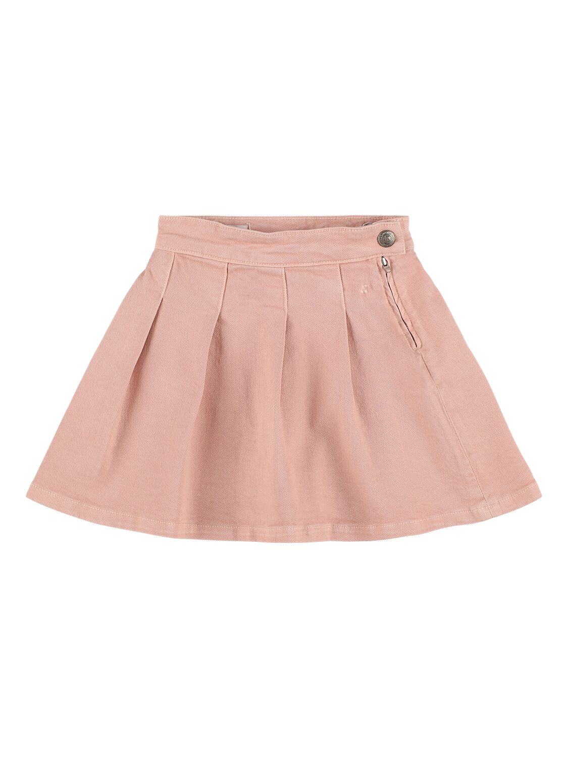 BONPOINT Pleated Stretch Cotton Gabardine Skirt