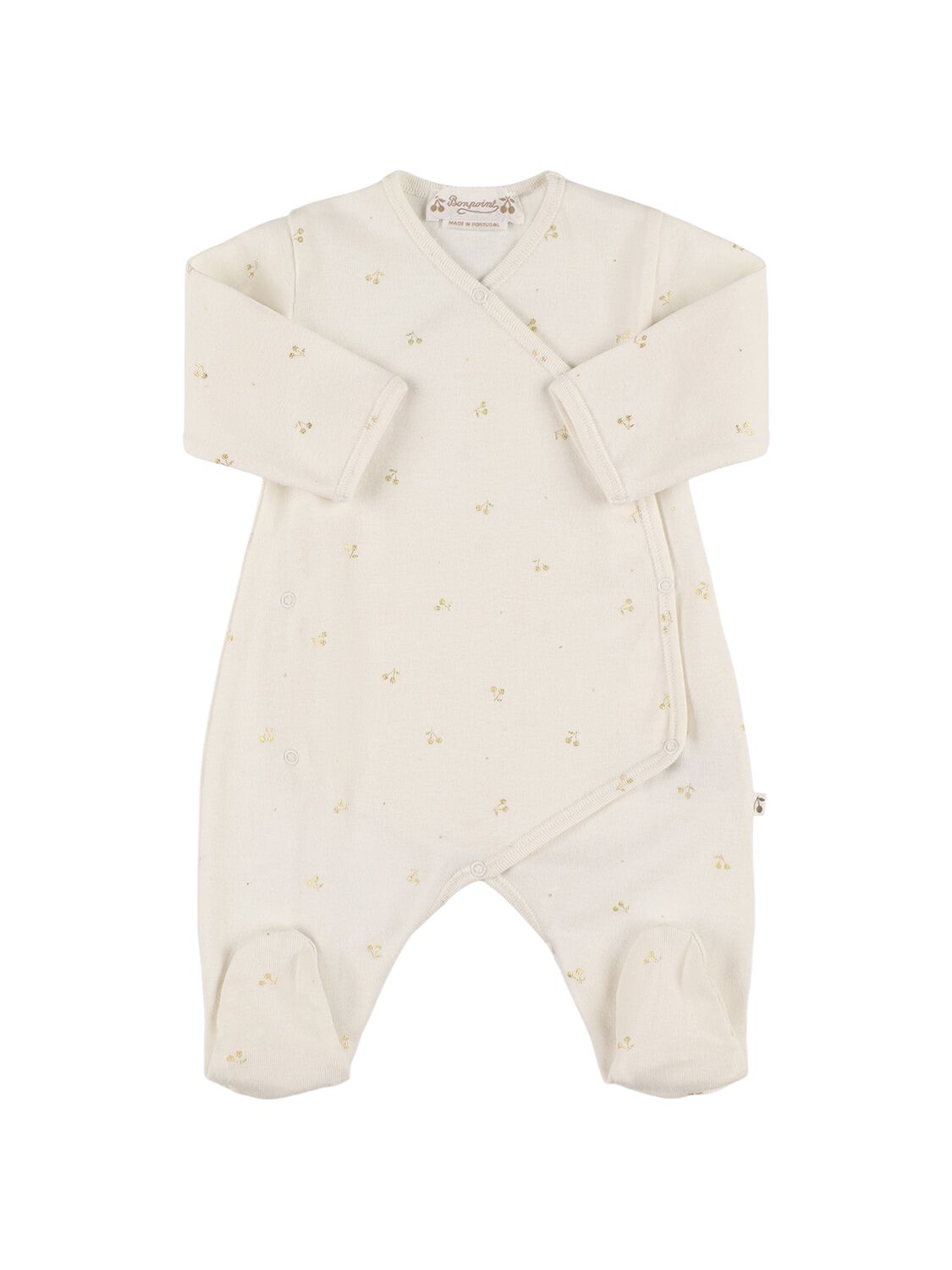 Bonpoint Naissan Cotton Romper In Red