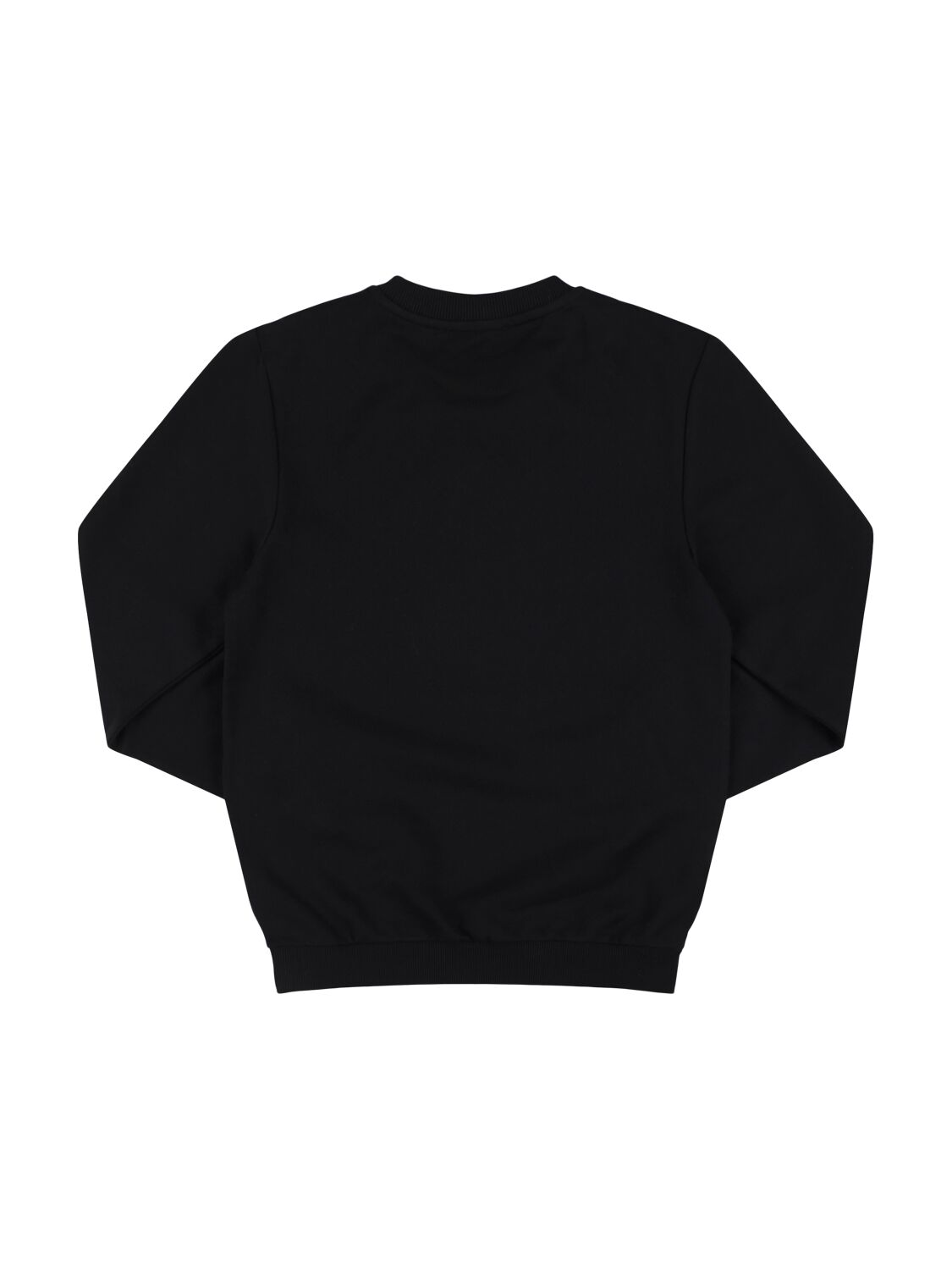 Balmain Cotton Sweatshirt W/logo In Black