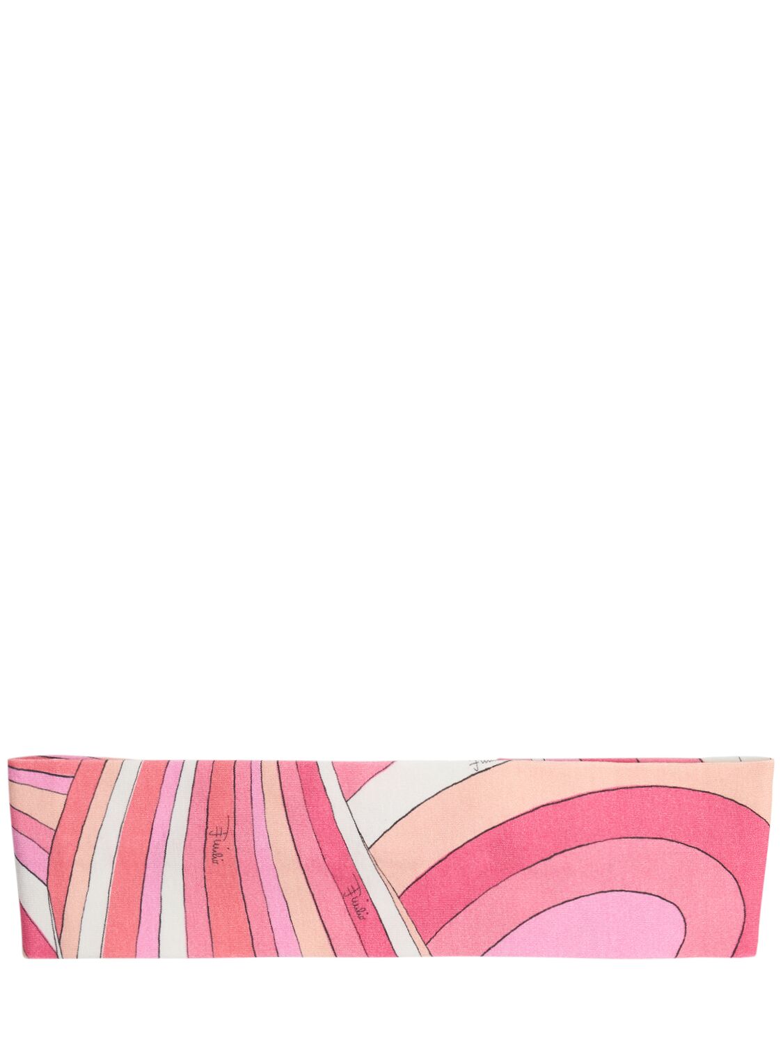 Pucci Printed Cotton Blend Jersey Headband In Multi