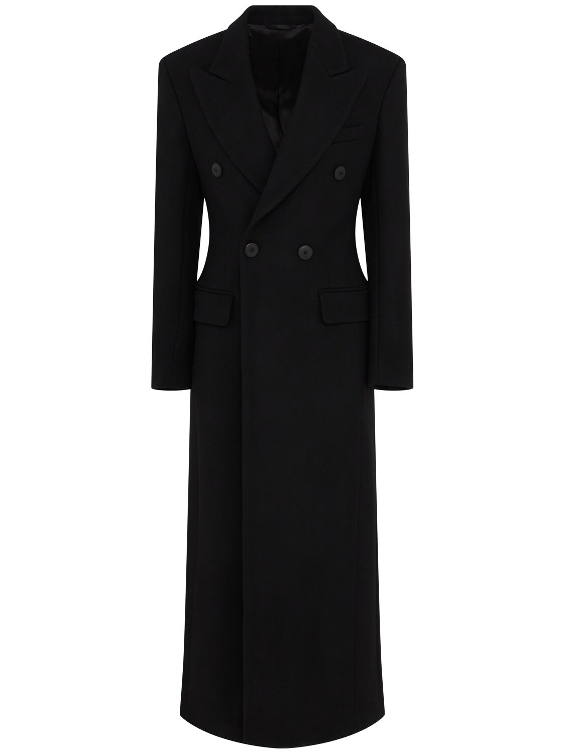 Lonzo Hourglass Double Breast Wool Coat