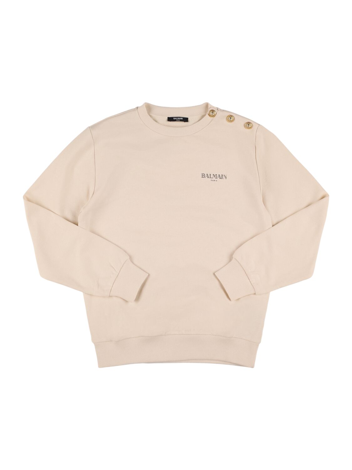 BALMAIN Cotton Sweatshirt W/logo