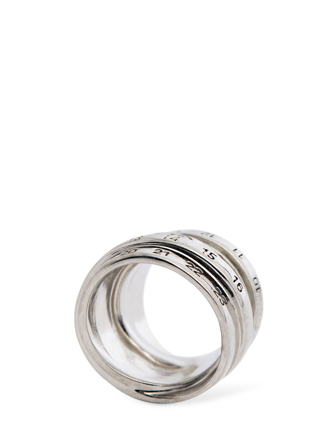 Triple Minimal Logo Ring