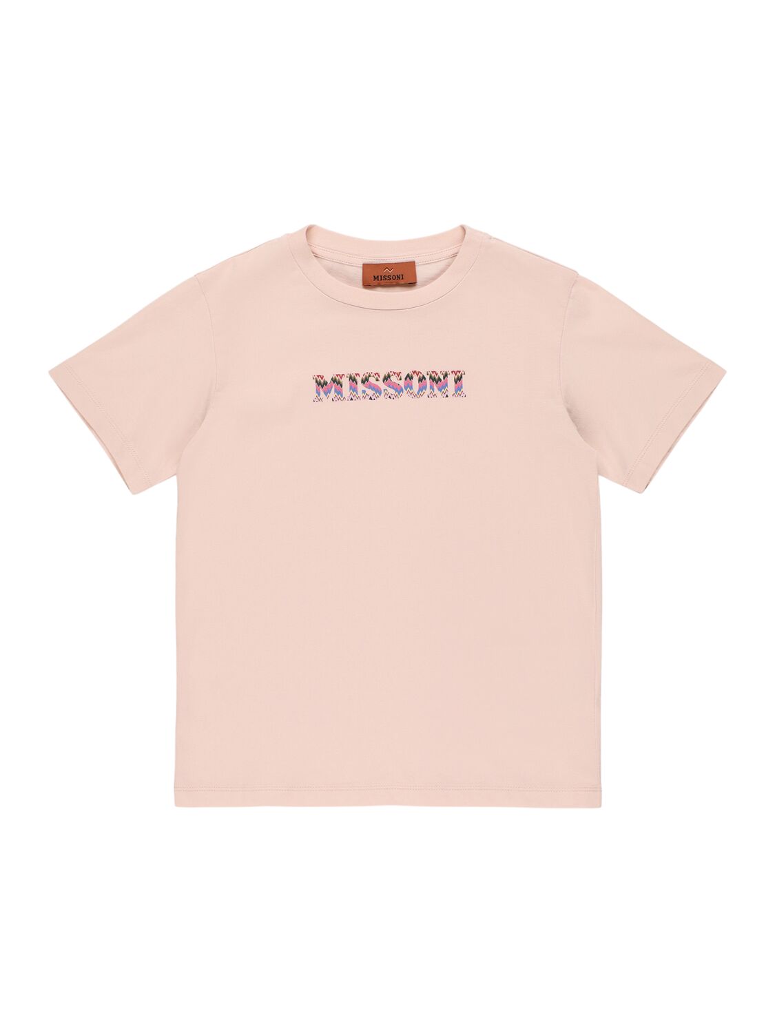 Missoni Printed Cotton Jersey T-shirt In Pink