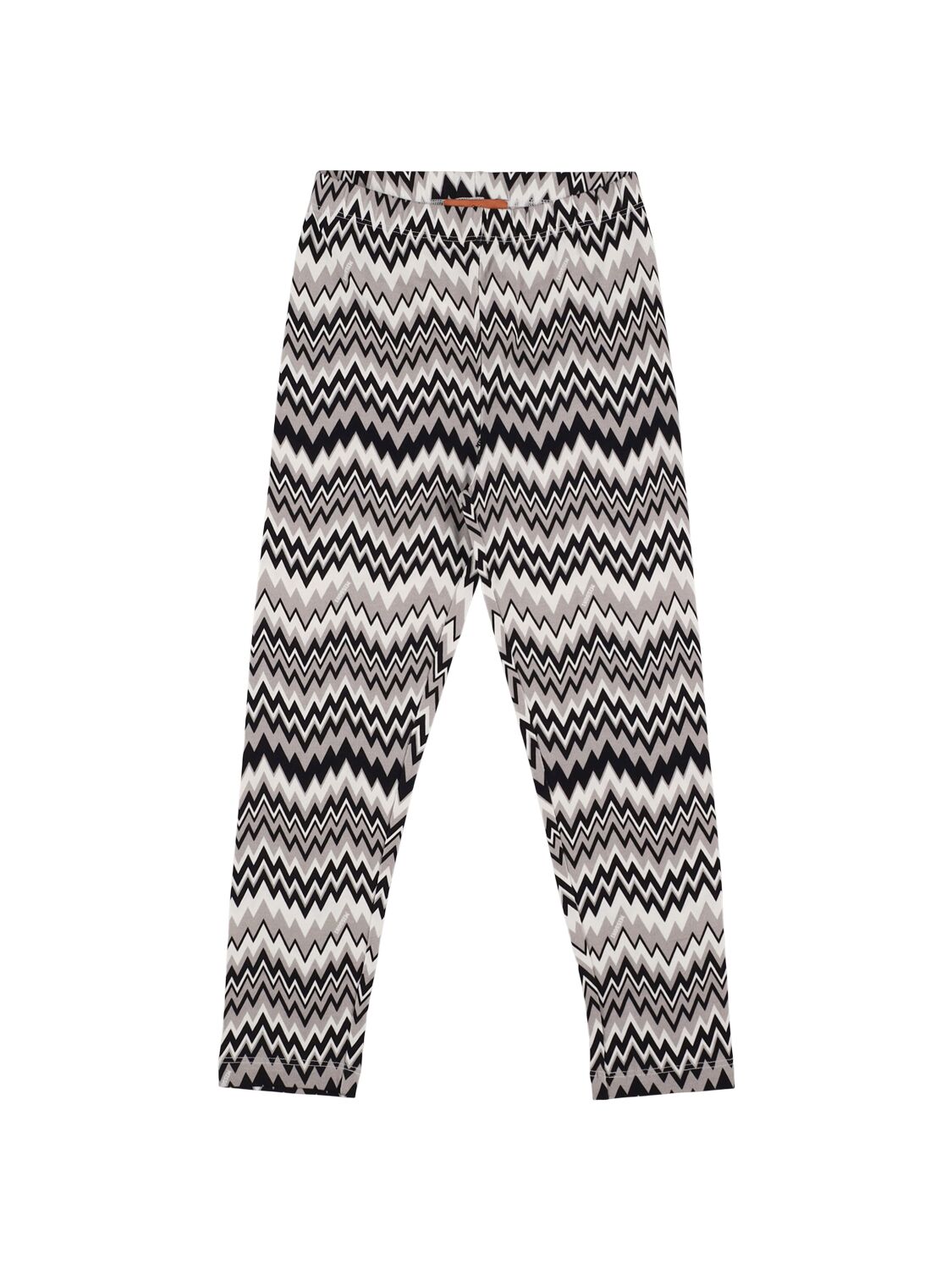 Missoni Printed Cotton Blend Jersey Leggings In Multi