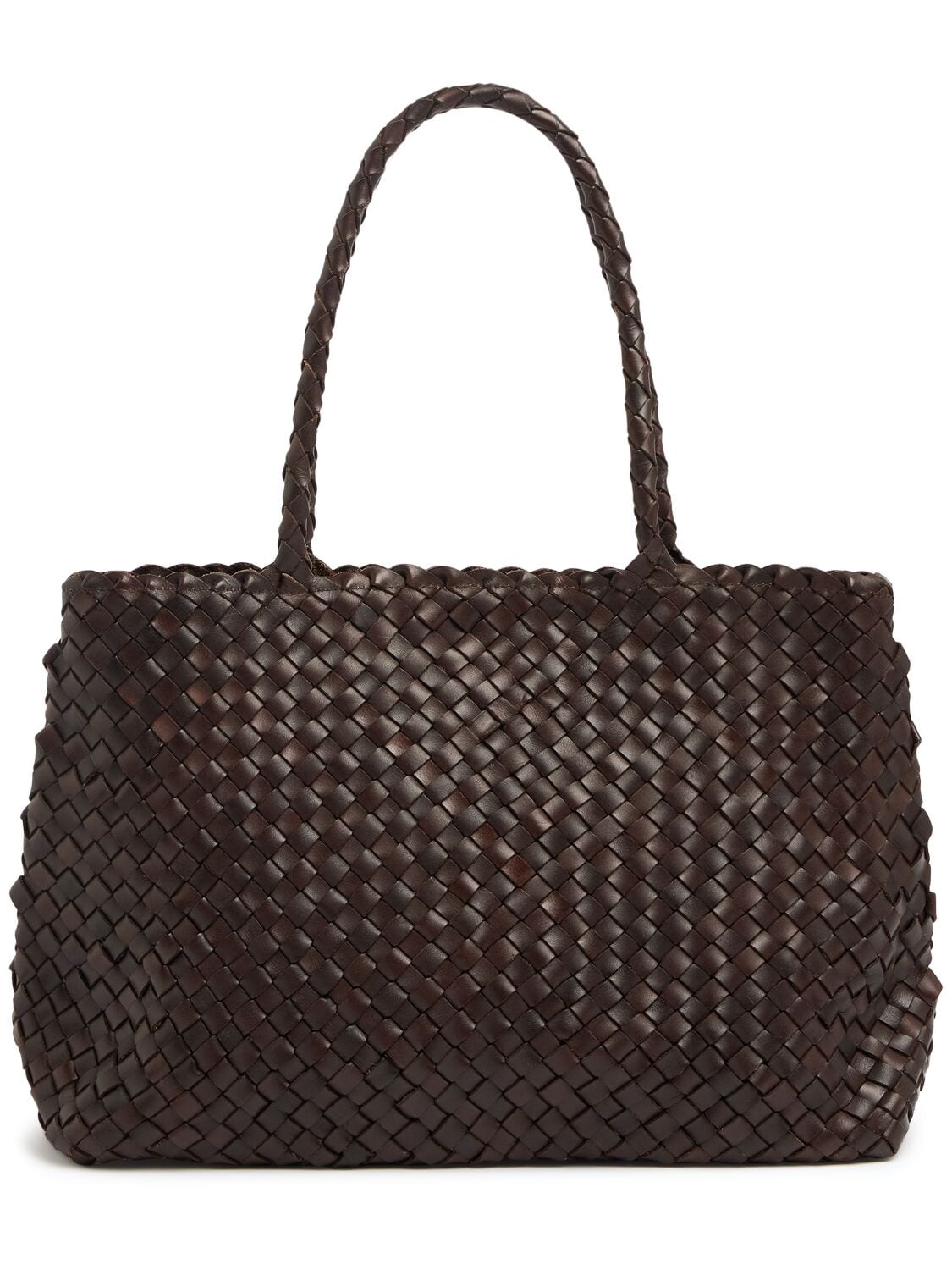 Vintage Mesh Tote Leather Bag