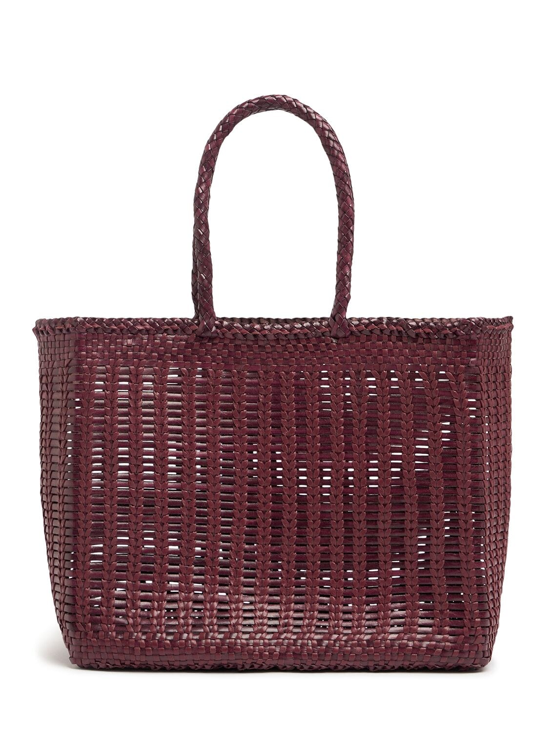 Big Bali Basket Leather Tote Bag