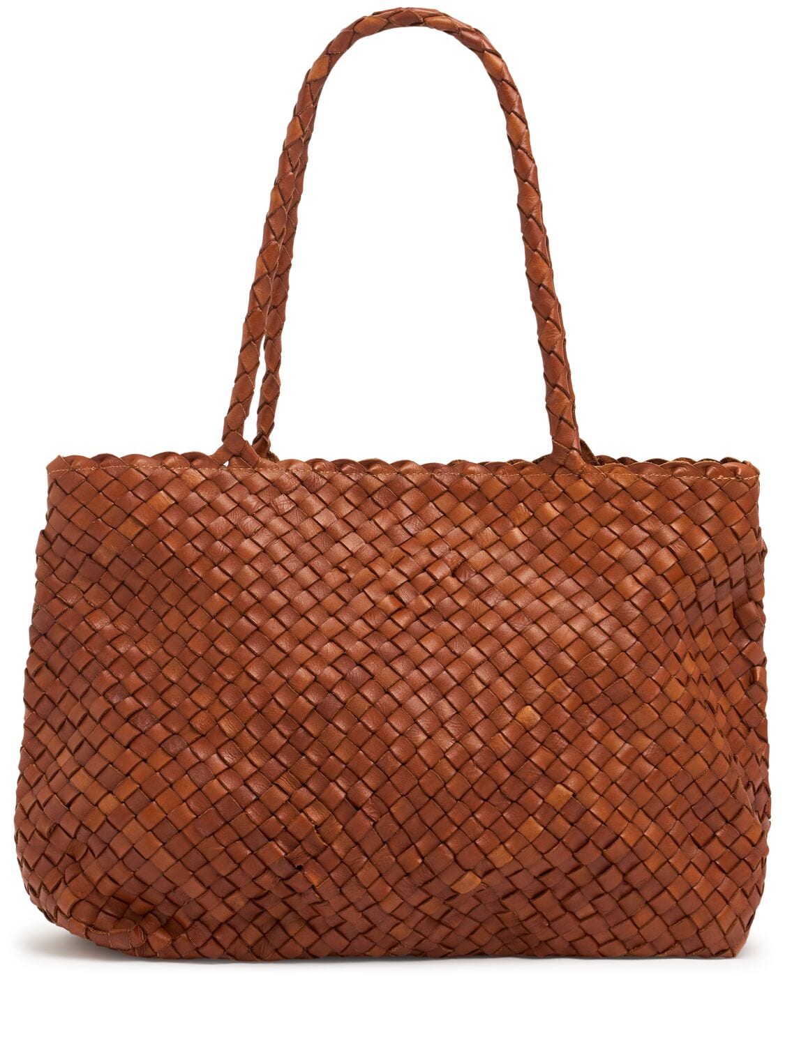 Vintage Mesh Tote Leather Bag