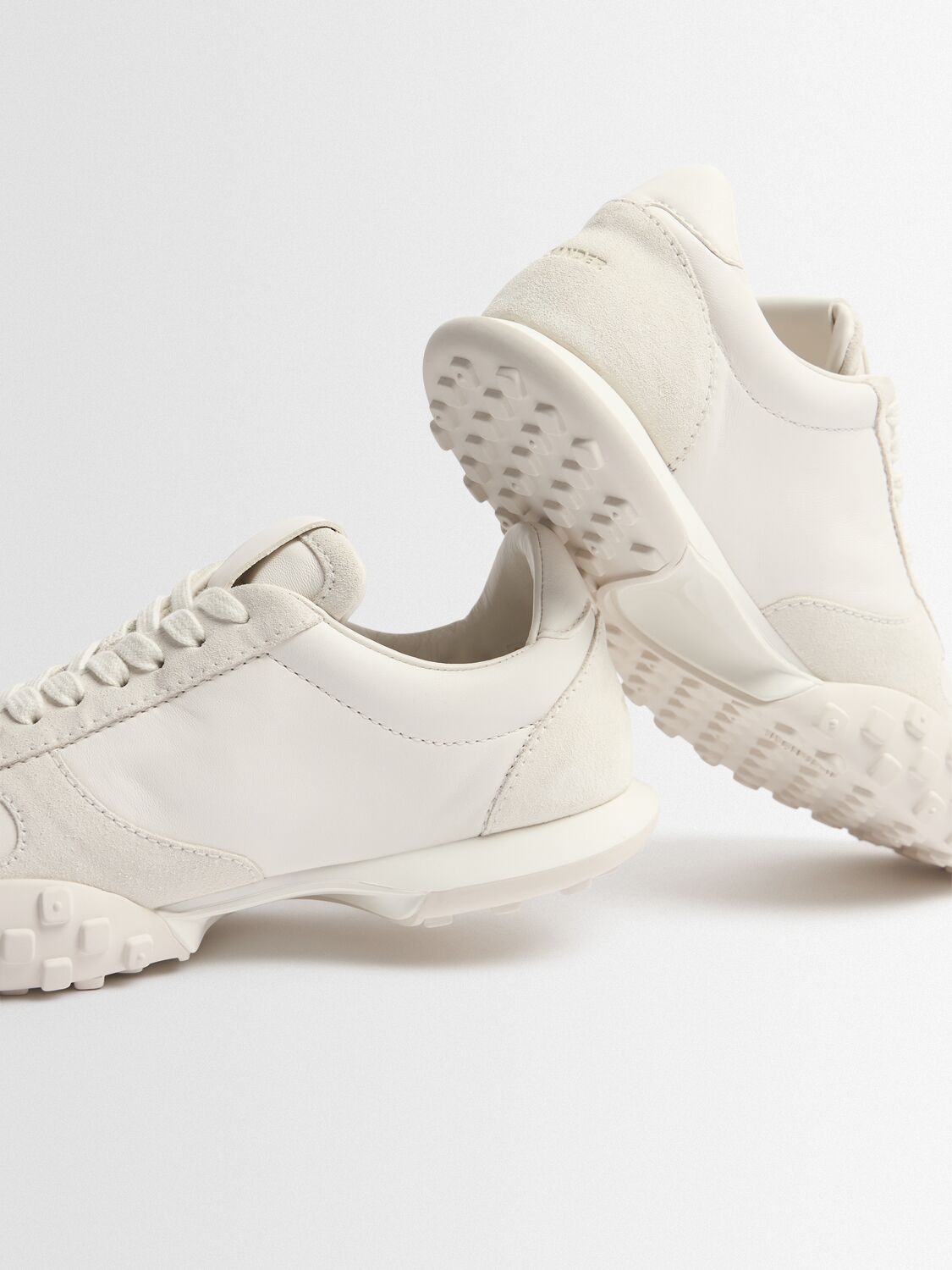 Jil Sander Tech Low Top Sneakers In White