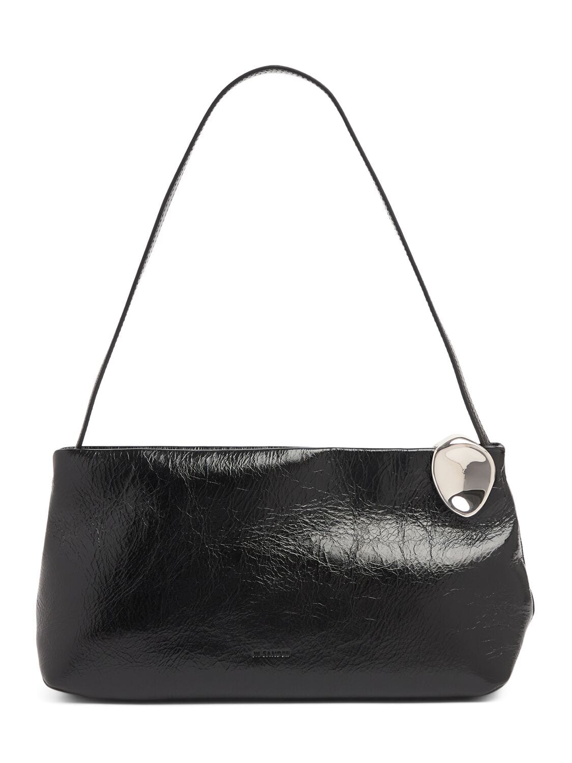 Jewel Zip Napa Leather Shoulder Bag