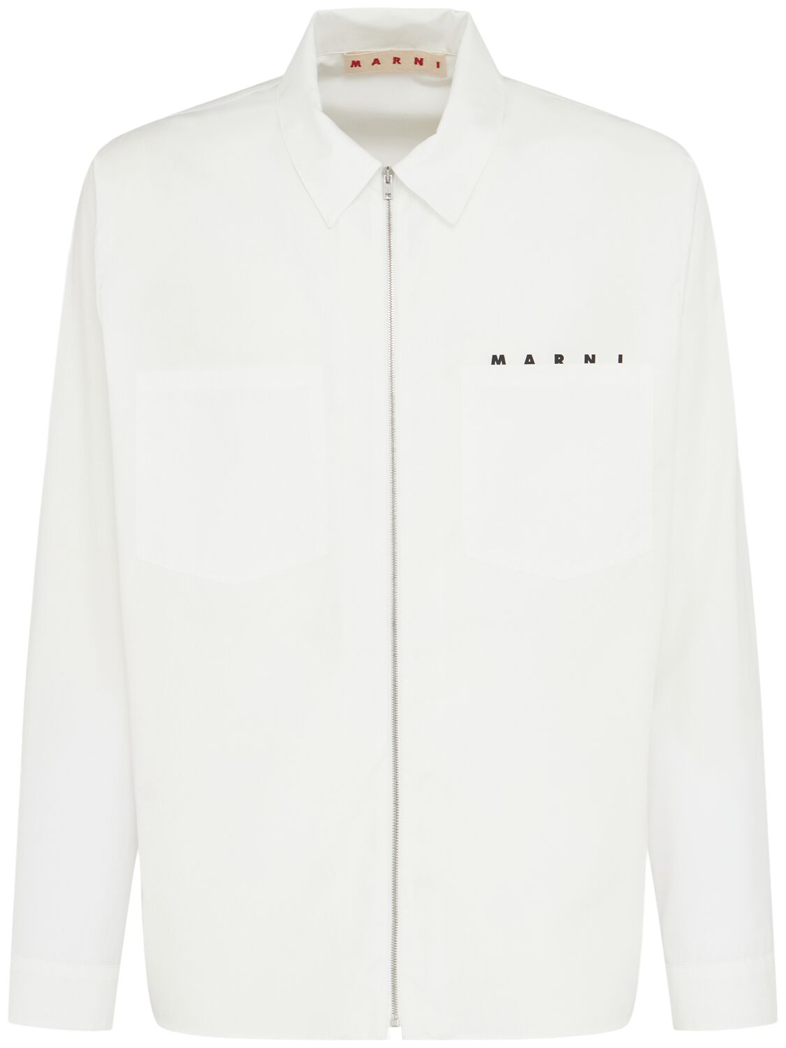 Logo Boxy Fit Cotton Shirt