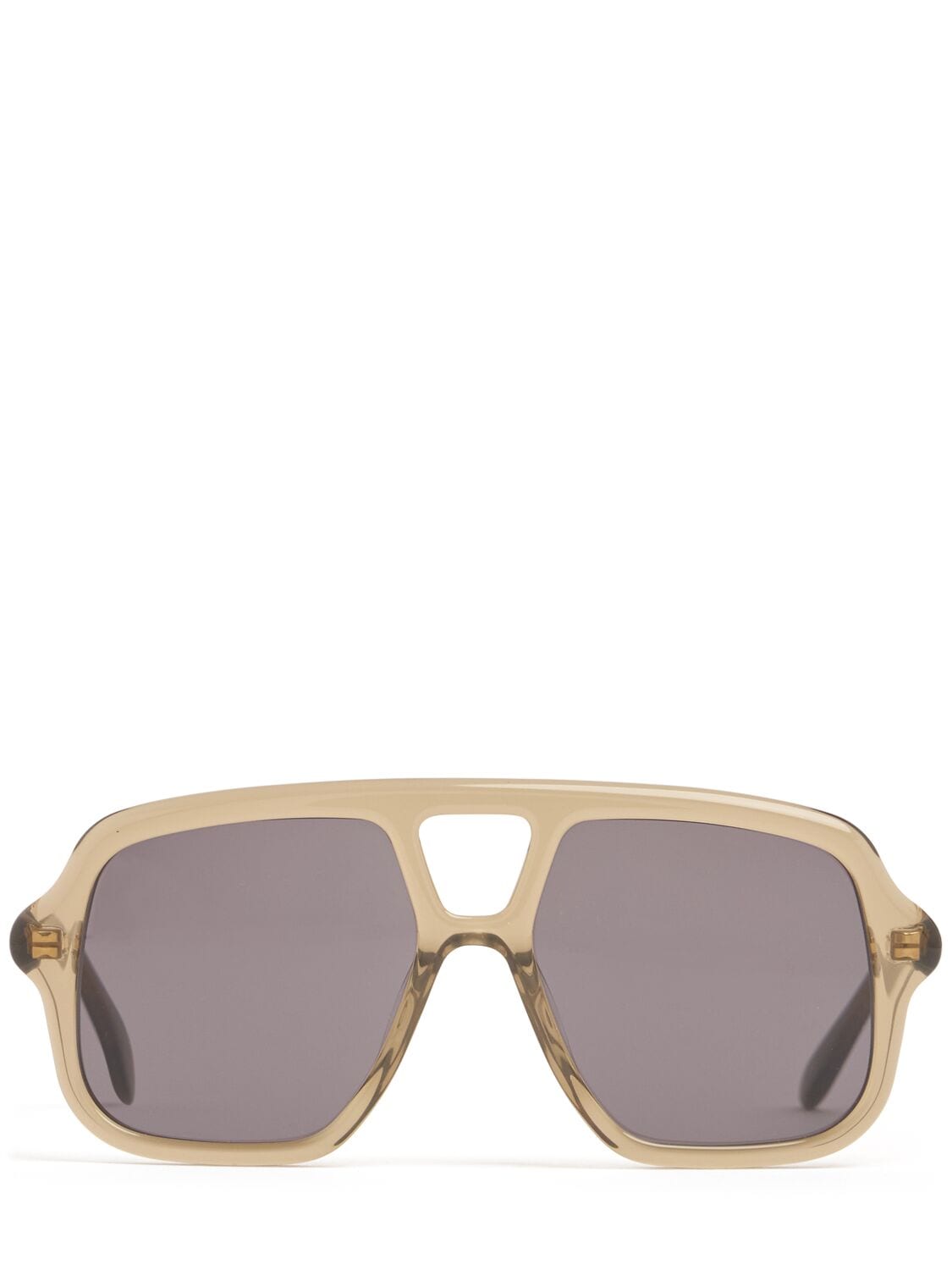 Slim Rectangular Acetate Sunglasses
