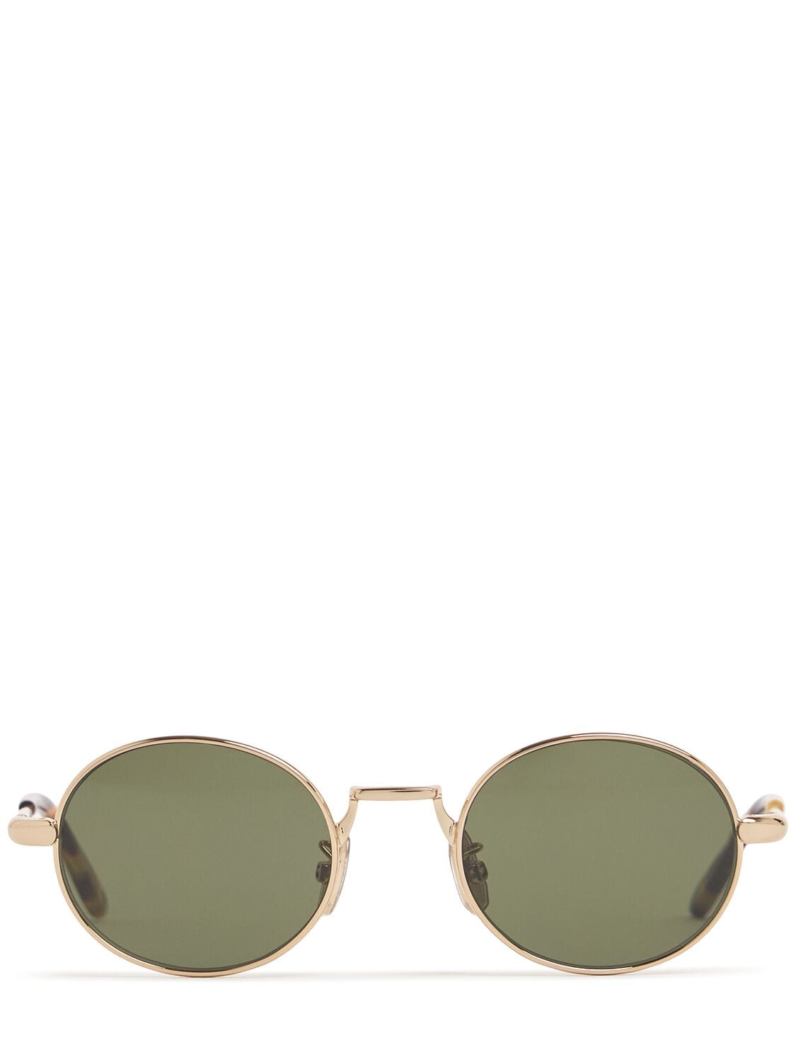 Slim Oval Metal Sunglasses