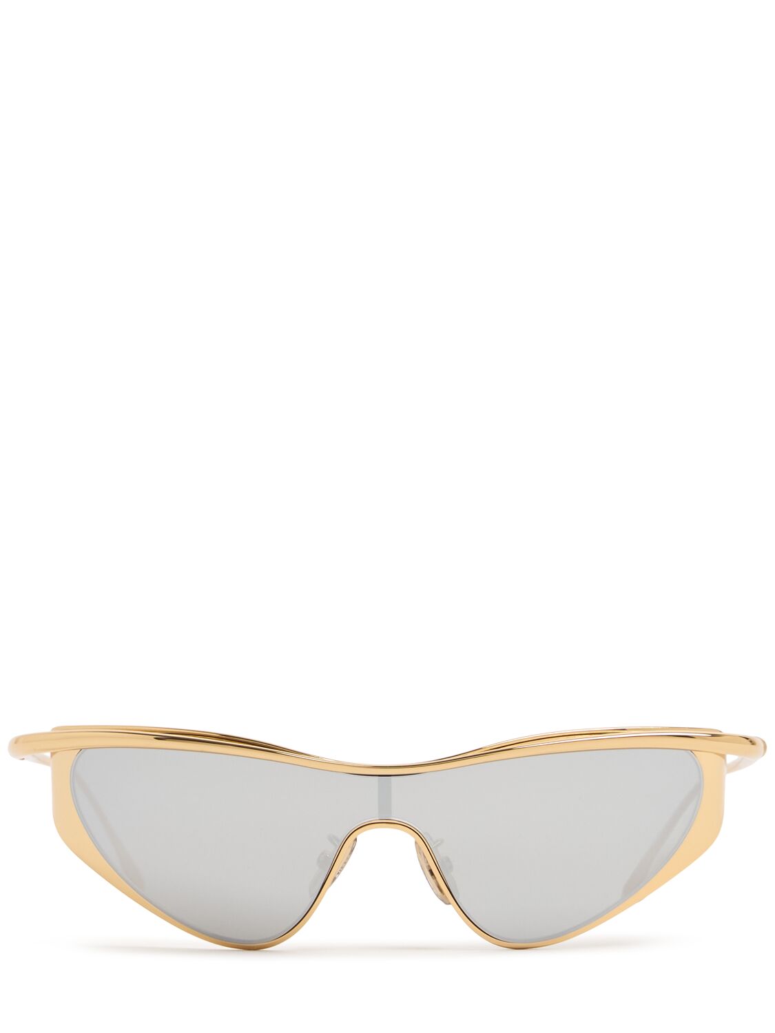 Slim Oval Metal Sunglasses