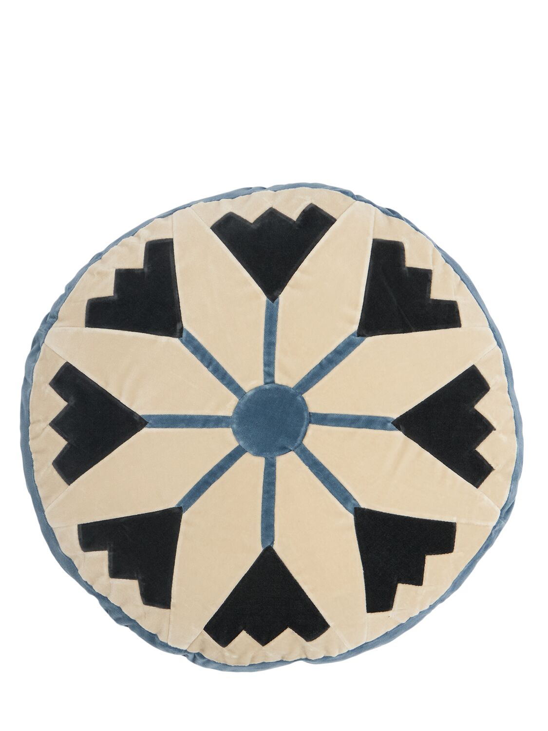 Christina Lundsteen Daisy Cushion In Blue