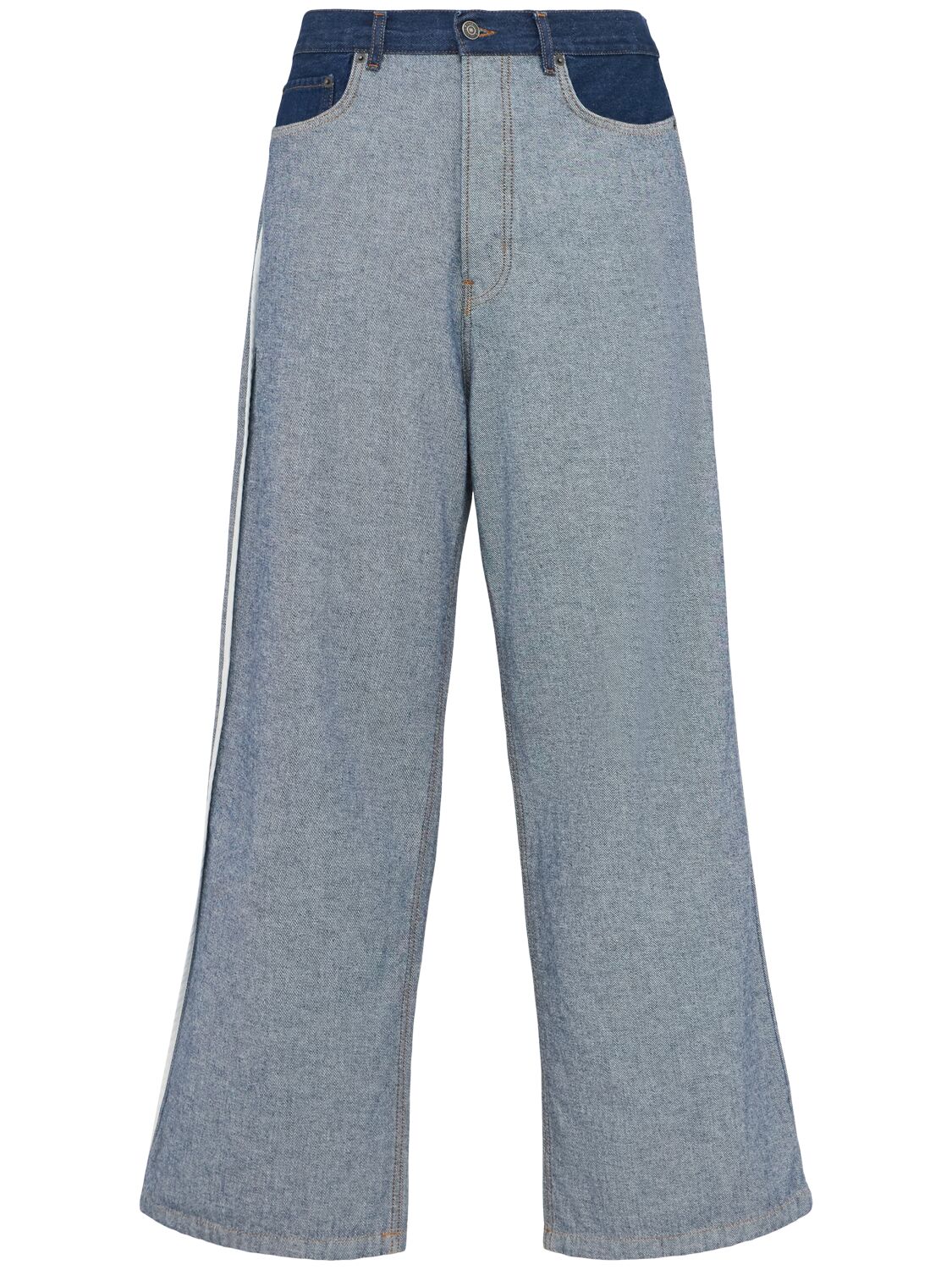 Fiorucci Inside Out Baggy Jeans In Blue