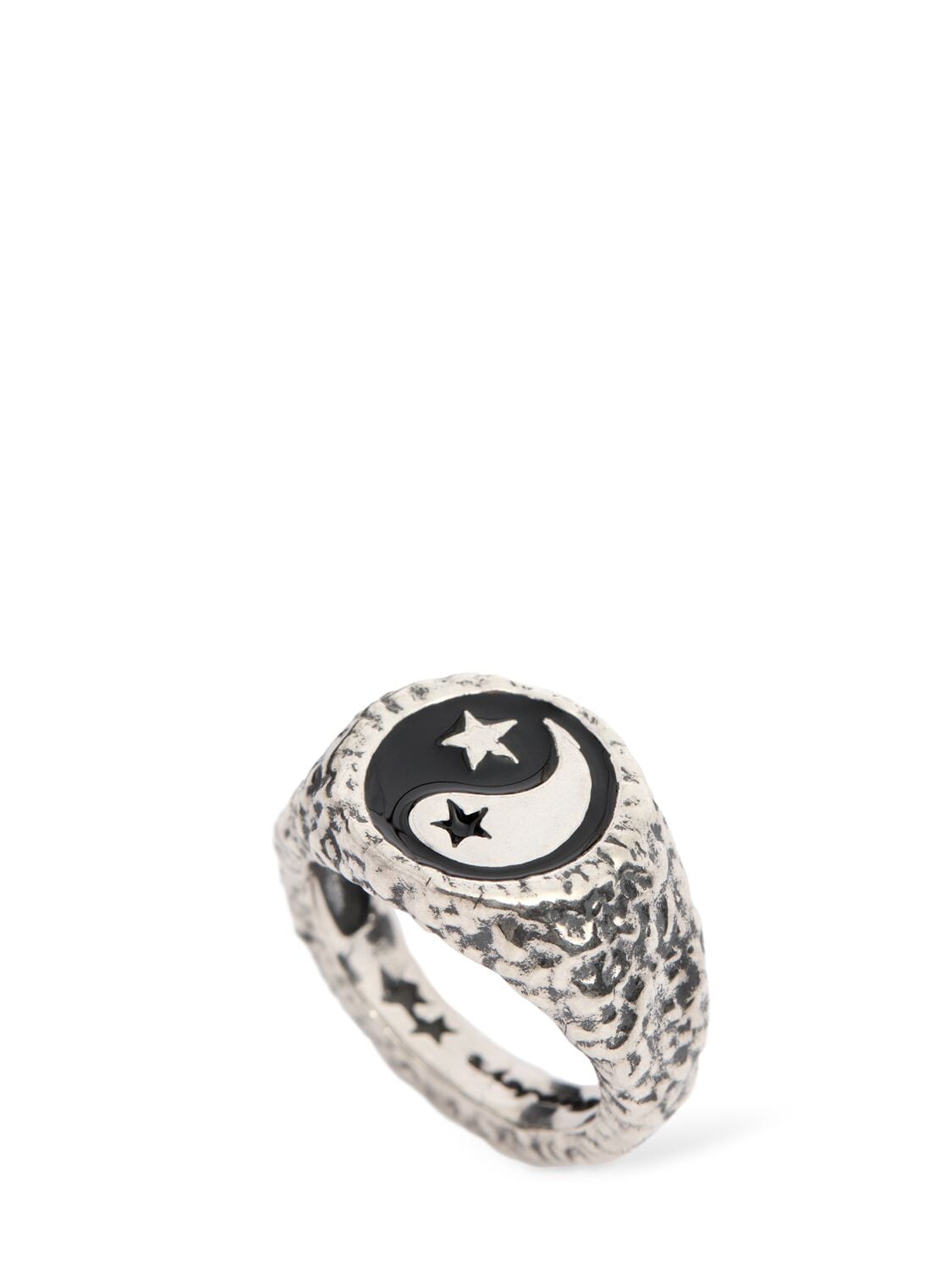Enameled Yin Yang Ring