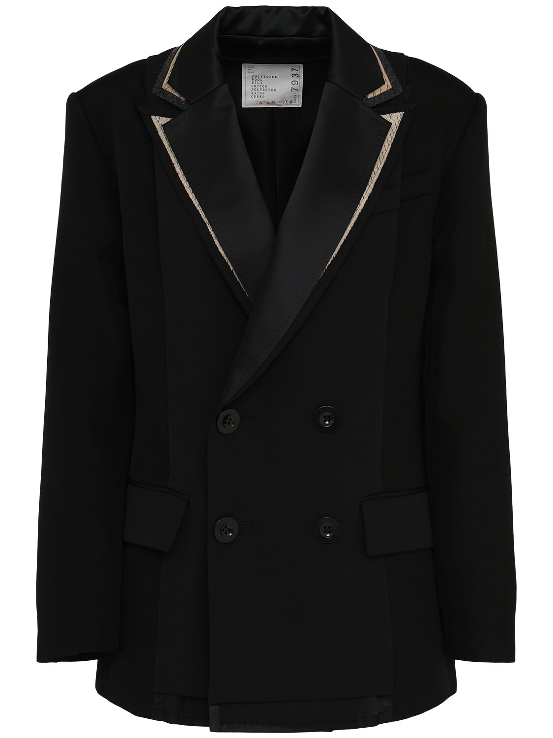 Double-face Wool Blend Jacket - SACAI - Modalova