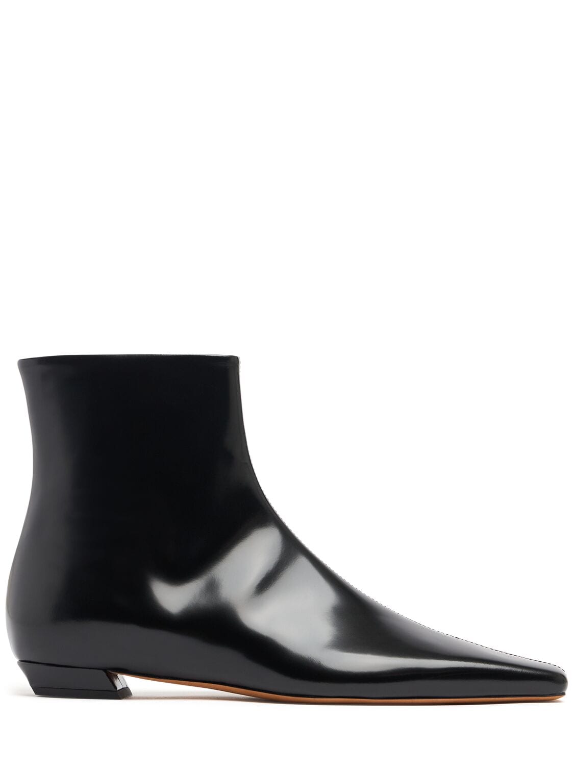 25mm Trap Leather Ankle Boots
