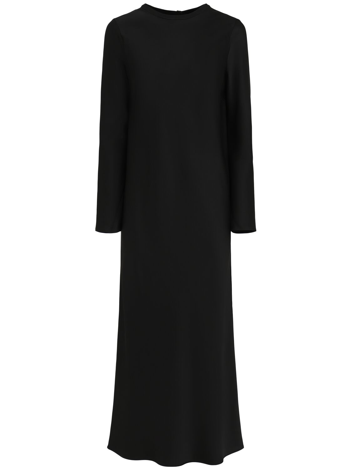 Lowe Long Sleeve Satin Long Dress