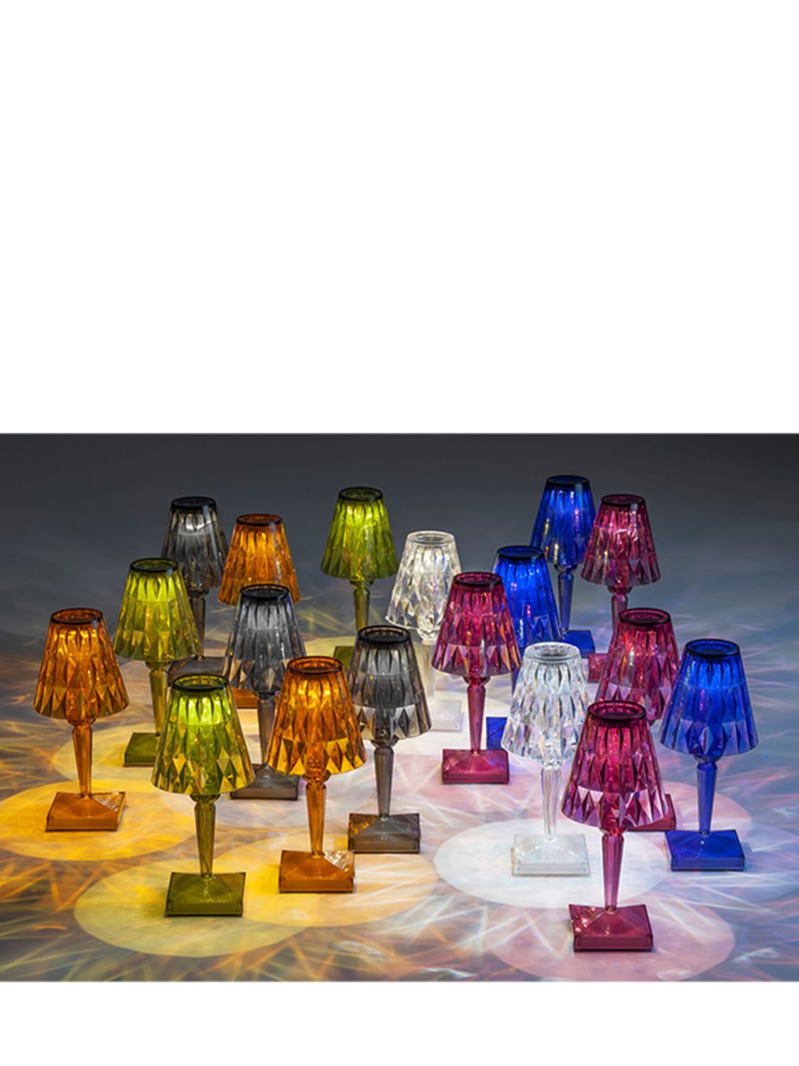 Shop Kartell Battery Table Lamp In Green