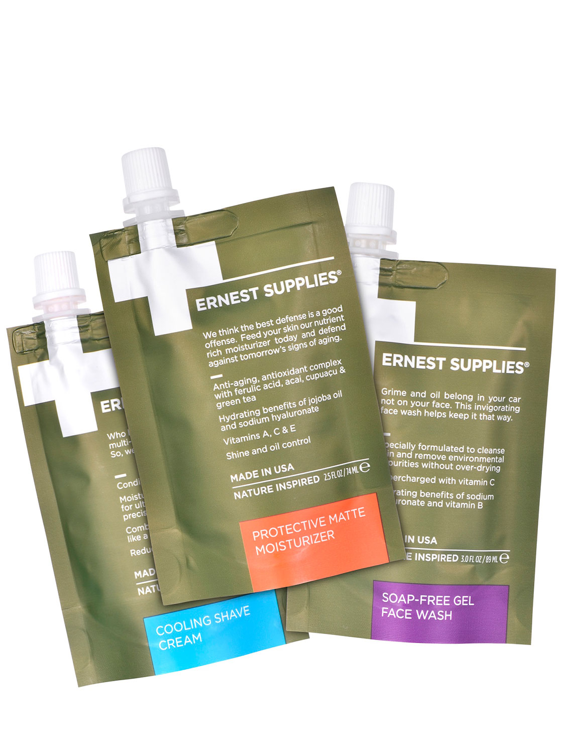  Ernest Supplies Ernest Supplies | Beauty - Hombre Set Tech Pack Essentials Transparente Unique 