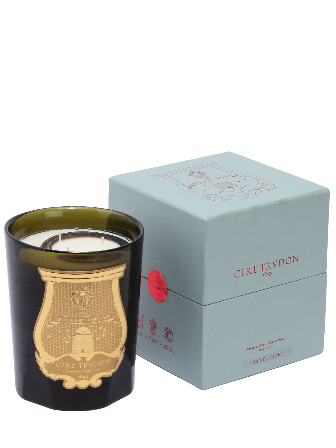Trudon 800gr Abd El Kader Scented Candle In Green,gold
