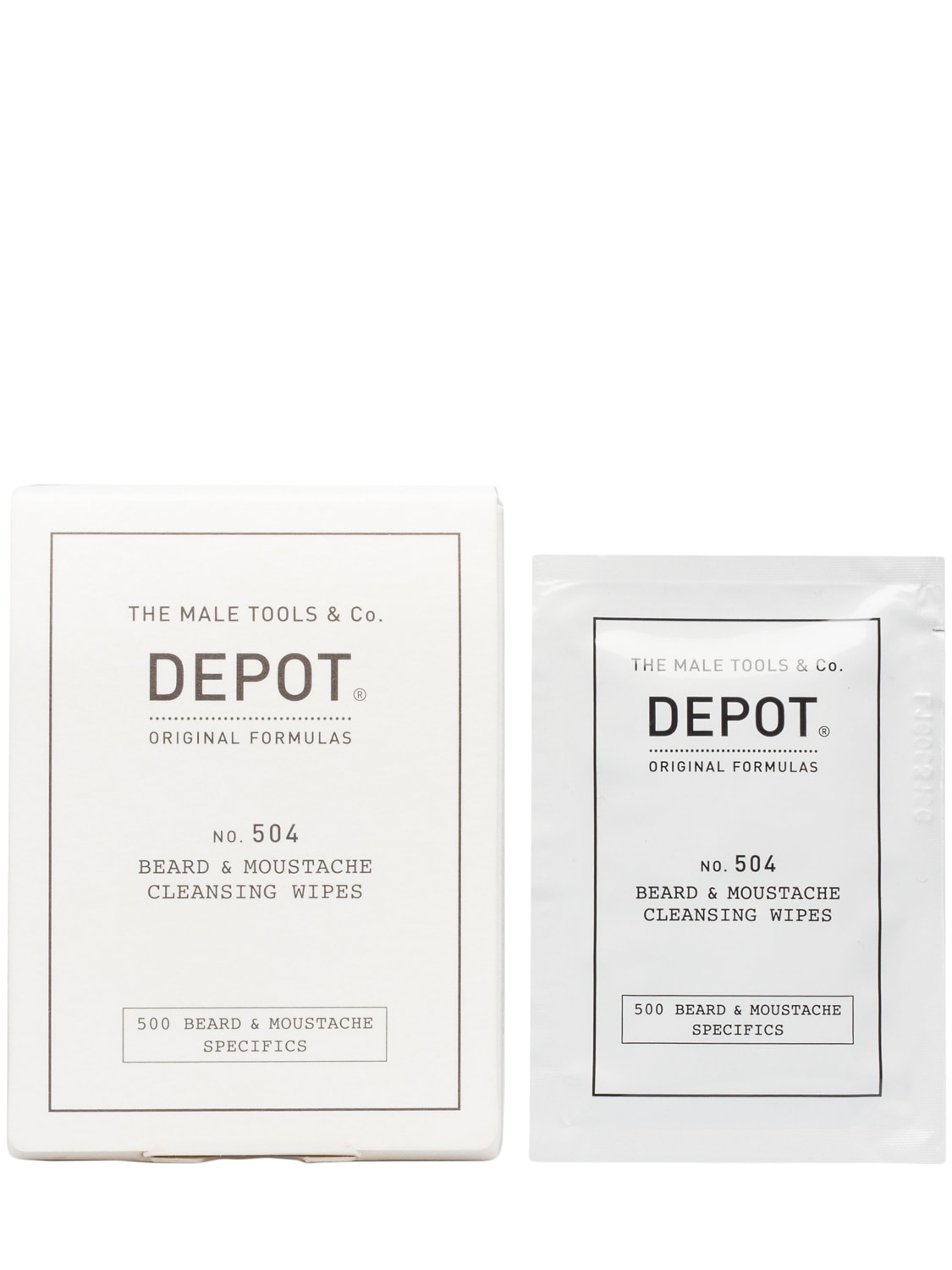 DEPOT Lingettes Nettoyantes Pour Barbe/moustache "n.504"