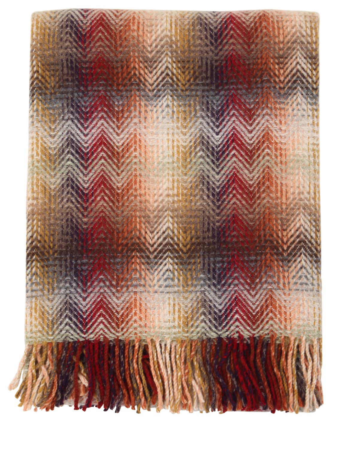 Missoni Home Collection Montgomery Wool Blend Throw In Brown